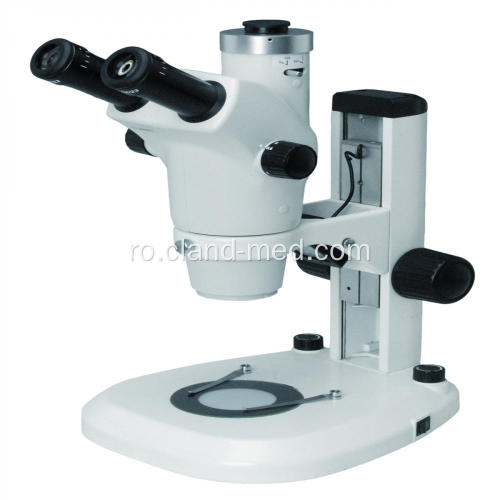 Microscop stereo binocular trinocular cu zoom continuu